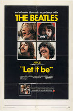 THE BEATLES "LET IT BE" MOVIE POSTER.