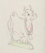 FERDINAND’S MOTHER FROM FERDINAND THE BULL ORIGINAL ART PRODUCTION DRAWING PAIR.