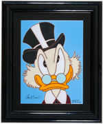 CARL BARKS “FIFTY STINGY YEARS” SIGNED LIMITED EDITION FRAMED TILE.