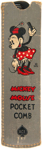 "MICKEY MOUSE POCKET COMB" & CASE.