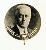 "DAVIS FOR PRESIDENT" RARE LITHO.