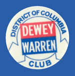 1948 DEWEY WARREN DISTRICT OF COLUMBIA CLUB.  HAKE #81.