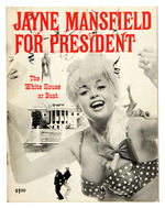 "JAYNE MANSFIELD FOR PRESIDENT" MAGAZINE