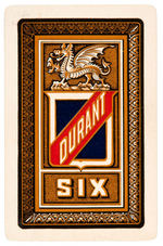 "DURANT SIX" AUTOMOBILE EARLY 1920s BOXED PROMO CARD DECK.