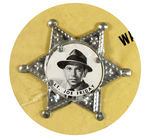 "PIN-UP TV HEROES" BADGES WITH BAT MASTERSON/MATT DILLON/JOE FRIDAY, ETC.