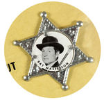 "PIN-UP TV HEROES" BADGES WITH BAT MASTERSON/MATT DILLON/JOE FRIDAY, ETC.