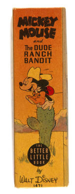 "MICKEY MOUSE AND THE DUDE RANCH BANDIT" FILE COPY BTLB PAIR.