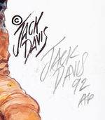 "FRANKENSTEIN" JACK DAVIS SIGNED & NUMBERED PRINT.