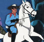 "THE LONE RANGER" CARTOON PAN PRODUCTION ANIMATION CEL LOT.