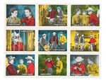 "THE LONE RANGER COLOR PICTURE TRADING CARDS" LOT INCLUDING SLEEVES.