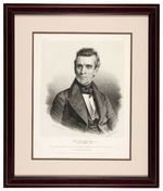 POLK 1838 LARGE PRINT FRAMED AS "SPEAKER OF THE HOUSE OF REPRESENTATIVES, U.S.A."