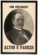 "FOR PRESIDENT ALTON B. PARKER" AND "FOR VICE PRESIDENT HENRY G. DAVIS" MATCHED LARGE POSTER PAIR.