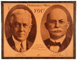 DAVIS - BRYAN "DEMOCRACY OFFERS YOU" JUGATE POSTER FRAMED.