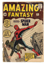 "AMAZING FANTASY" NO. 15 COMIC BOOK FEATURING FIRST APPEARANCE OF SPIDER-MAN.