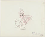 DONALD DUCK "THE NEW SPIRIT" ORIGINAL PRODUCTION DRAWING.