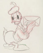 DONALD DUCK "THE NEW SPIRIT" ORIGINAL PRODUCTION DRAWING.