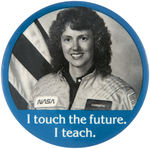 CHRISTA McAULIFFE AMERICAN TEACHER KILLED IN THE SPACE SHUTTLE CHALLENGER DISASTER.