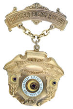 BALTIMORE 1913 "HALF CENTURY" AWARD BADGE.