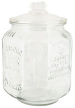 “PLANTERS PENNANT 5¢ SALTED PEANUTS” EMBOSSED JAR.