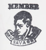 "DOC SAVAGE CLUB" RARE INK PREMIUM STAMP FROM "DOC SAVAGE" PULP MAGAZINE.