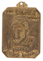 DOC SAVAGE PULP MAGAZINE RARE "DOC SAVAGE AWARD" PENDANT.