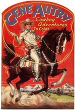 "GENE AUTRY" COLORING/PAINT BOOK PAIR.