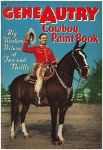 "GENE AUTRY" COLORING/PAINT BOOK PAIR.