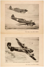 "AMERICAN JUNIOR G-MAN CLUB" WARPLANE PICTURE SET.