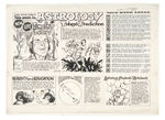 ORIGINAL COMIC STRIP ART FEATURING TIMOTHY LEARY.