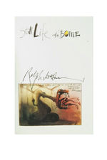 "STILL LIFE WITH BOTTLE" RALPH STEADMAN SIGNED BOOK.