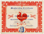 JIMMIE ALLEN 1930s CERTIFICATE PAIR.