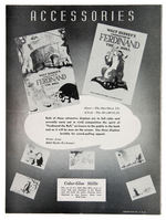 "FERDINAND THE BULL" PUBLICITY FOLDER.