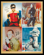 BATMAN 1966 TV SHOW AUTOGRAPHED PHOTO LOT.