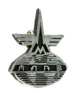 "MARS" NEW YORK CITY 1989 CLUB LOGO BADGE.