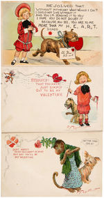 "BUSTER BROWN AND HIS BUBBLE" 1903 POSTCARD SET WITH THE YELLOW KID.