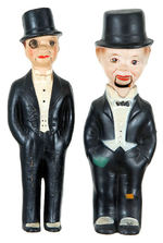 CHARLIE McCARTHY COMPOSITION FIGURE PAIR.