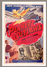 “PLANET OUTLAWS” LINEN-MOUNTED ONE-SHEET MOVIE POSTER.