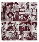 WESTERN STARS 4 ON 1 EXHIBIT CARD SET.