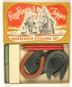 "ROY ROGERS AND TRIGGER HORSESHOE PITCHING SET."