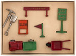 "ARCADE CAST IRON TOY" BOXED ROAD CONSTRUCTION TOY SET.