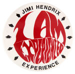 SCARCE JIMI HENDRIX EXPERIENCE FAN CLUB BUTTON.