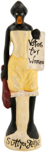 "SUFFRAGETTE" SOJOURNER TRUTH SATIRICAL "VOTES FOR WOMEN" BISQUE FIGURE.