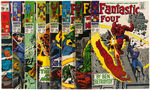 "FANTASTIC FOUR" COMIC LOT OF TEN ISSUES.