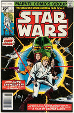 STAR WARS COMIC LOT OF FOUR INCLUDING ISSUE #1.