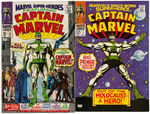 CAPTAIN MARVEL RUN OF FIRST TEN ISSUES AND FIRST APPEARANCE IN MARVEL SUPER-HEROES.