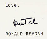 RONALD REAGAN LETTER SIGNED "DUTCH" WITH CONTENT ABOUT JIMMY CARTER ELECTION.