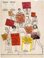 GRAPHIC ANTI-VIETNAM WAR POSTER FROM "COME TO STAY" DEMONSTRATION 1971.