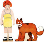"LITTLE ORPHAN ANNIE CUT OUT DOLL AND DRESSES" BOXED SET.