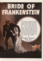 "MOTION PICTURE HERALD" EXHIBITOR MAGAZINE PAIR WITH FRANKENSTEIN & BRIDE OF FRANKENSTEIN CONTENT.