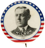 "WILSON" CLOSE UP PORTRAIT ON UNLISTED IN HAKE 7/8" SIZE VARIETY.